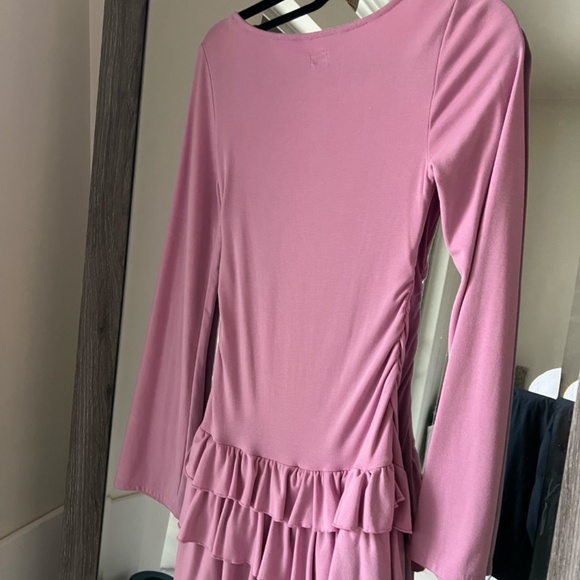 Good Feels Ruffle Long-Sleeve Mini Dress - Picture 4 of 5